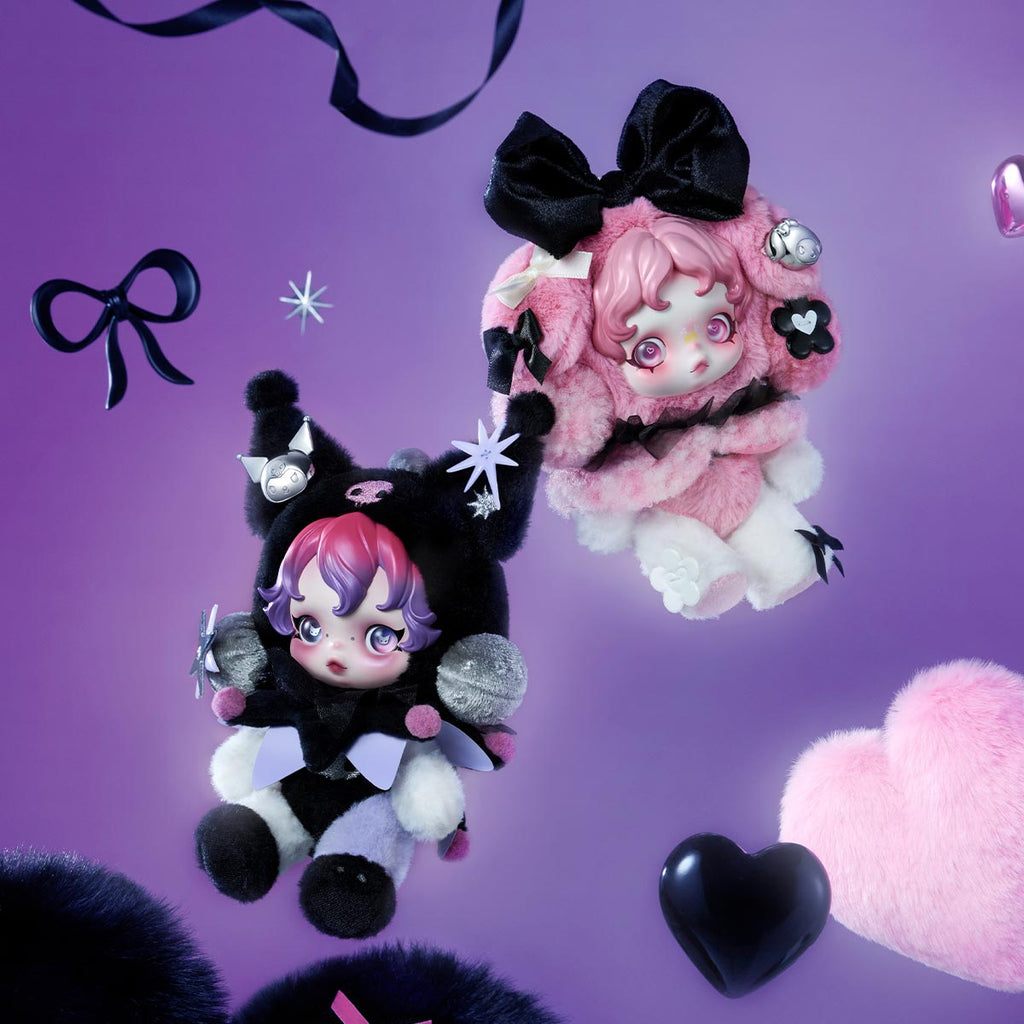 SKULLPANDA x KUROMI Plush Pendant (Pre-order)