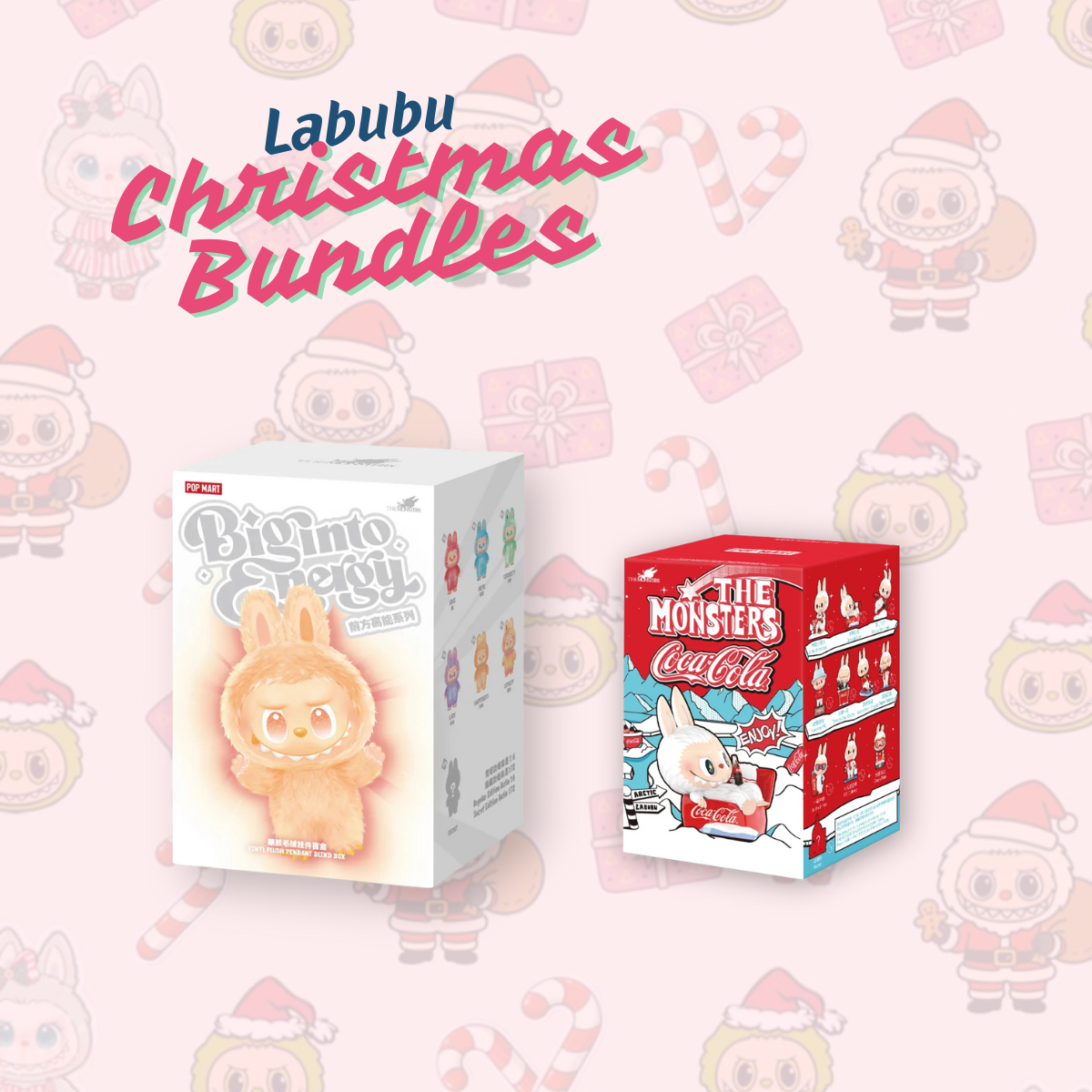 The Monsters (Labubu) - Christmas Bundle: Big into Energy + Coca Cola Figure