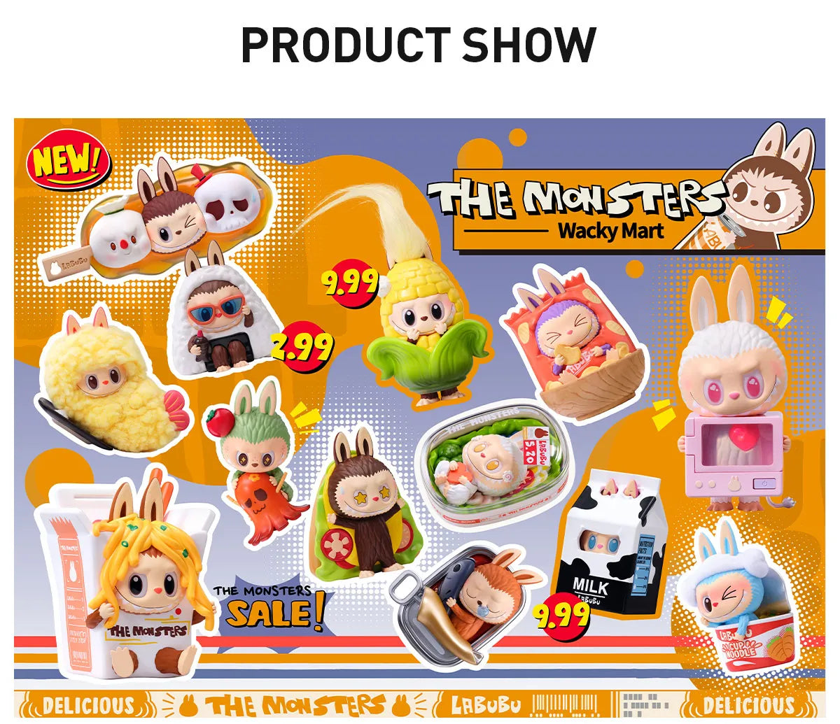 The Monsters (Labubu) - Wacky Mart Figurines (Pre-order)